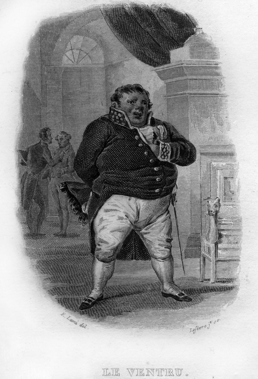 Le Ventru Chanson de Beranger w „Works Completes” (1834) Pierre