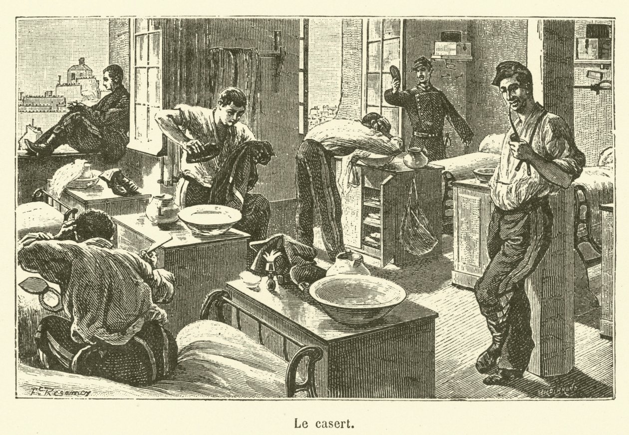 Le casert (grawerunek) autorstwa French School