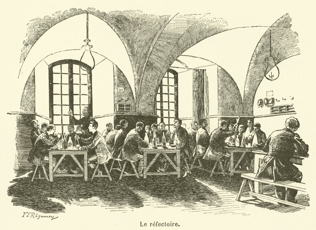 Refektarz (rycina) autorstwa French School
