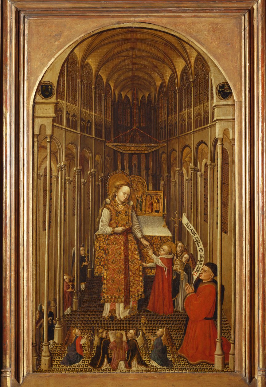Le sacerdoce de la Vierge - poświęcenie Dziewicy ... autorstwa French School