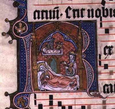 Kartka z „Księgi godzin”, ok. 1490 (iluminacja) autorstwa French School