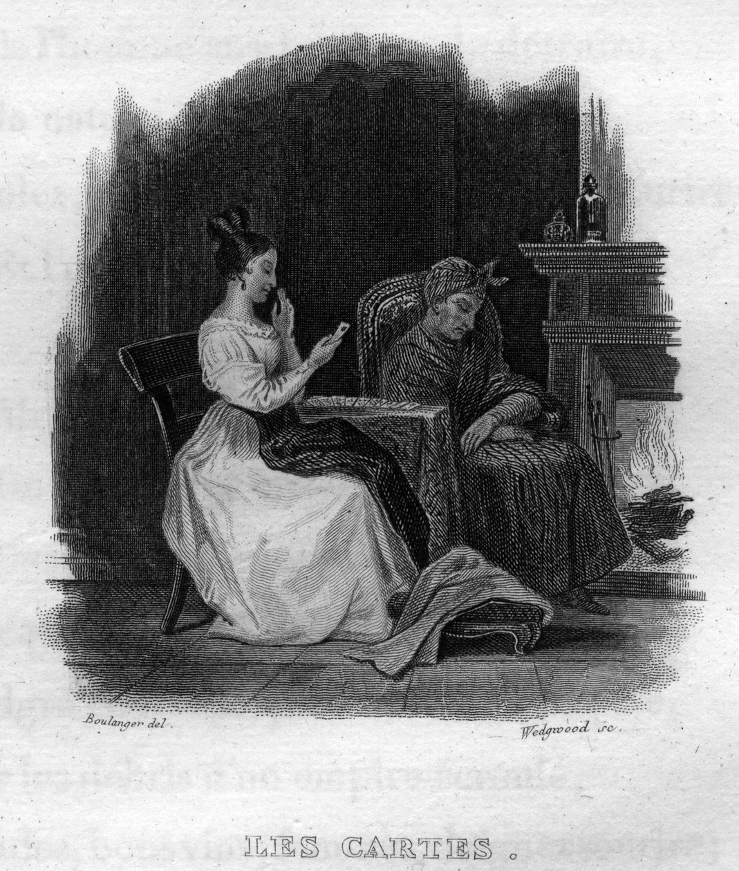 Karty Chanson de Beranger w „„Oeuvres completes”” (1834) autorstwa Pierre’a Jeana de Beranger (1780-1857), francuskiego poety i autora piosenek. autorstwa French School