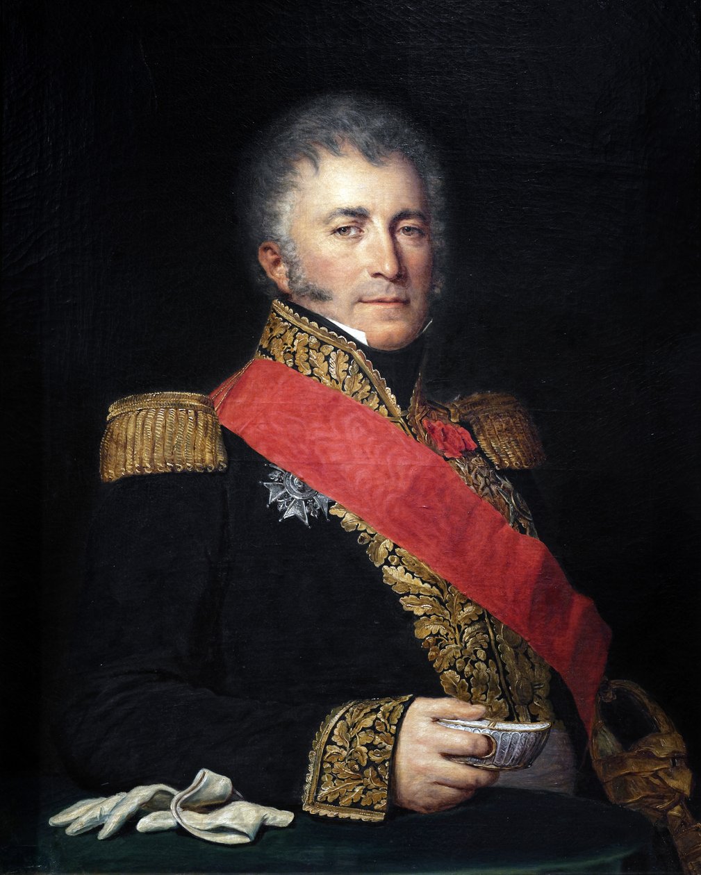 Generał porucznik Bertrand Pierre de Castex autorstwa French School