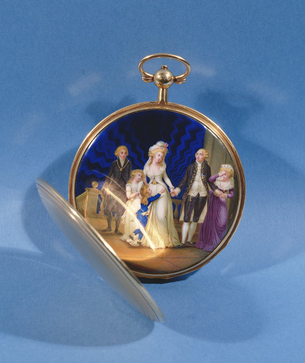 Medalion z emalią Ludwika XVI, Marii Antoniny i rodziny (emalia) autorstwa French School