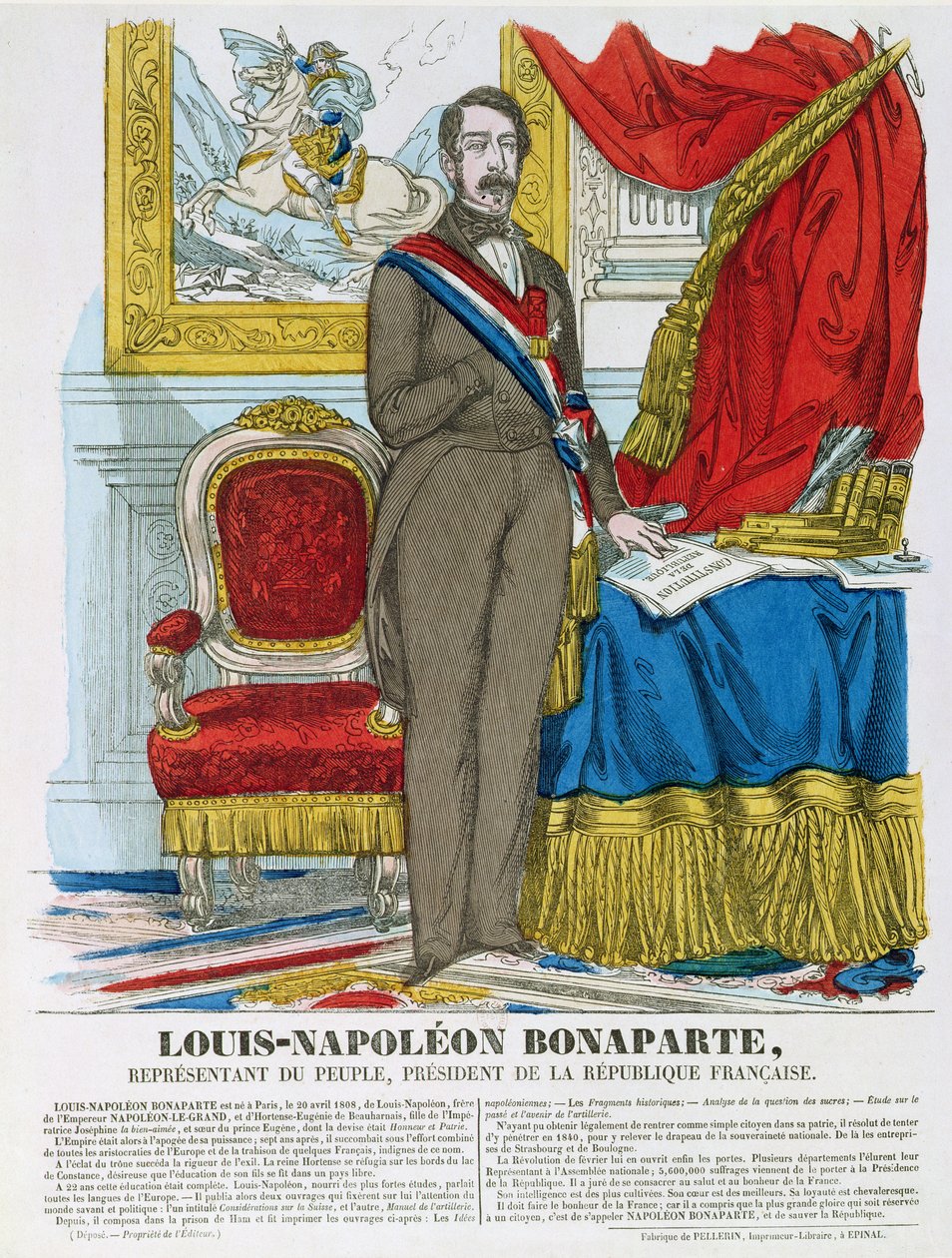 Ludwik Napoleon Bonaparte (1808-73) przyszły Napoleon III autorstwa French School