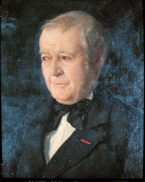 Louis Auguste Mercier (1811-82) (olej na płótnie) autorstwa French School