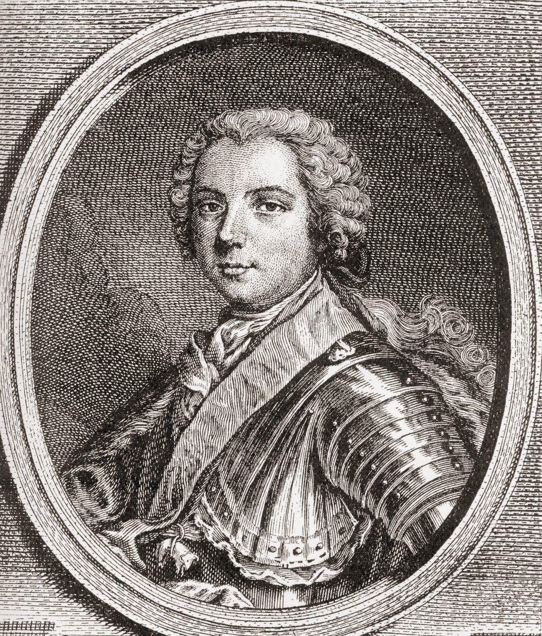 Ludwik, Delfin Francji, 1729 1765. Jedyny żyjący syn króla Ludwika XV. Z Les Heures Libres opublikowanego w 1908 roku. autorstwa French School