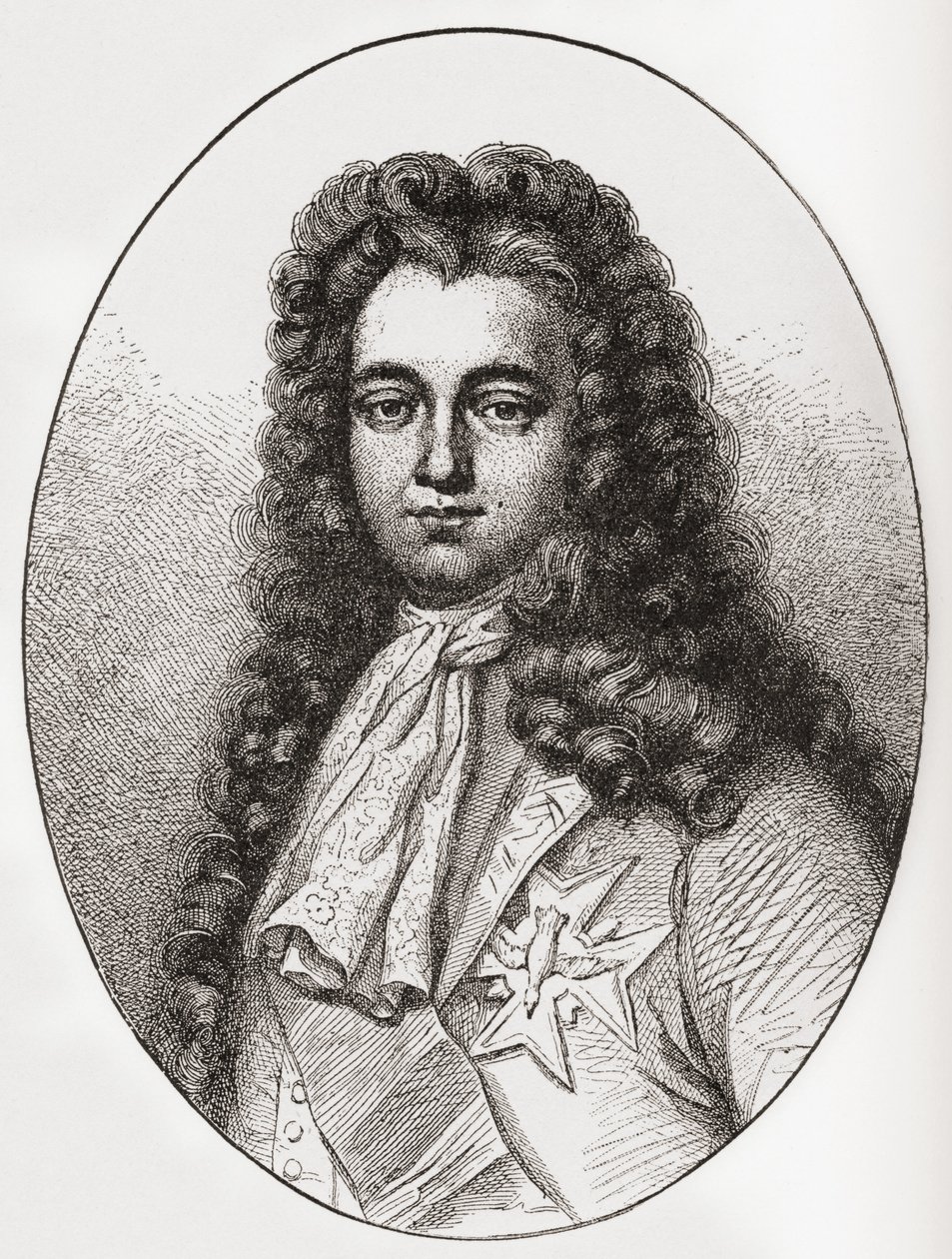 Louis François Marie Le Tellier markiz Barbezieux, 1668 1701. Francuski mąż stanu. Z Les Heures Libres opublikowanego w 1908 roku. autorstwa French School