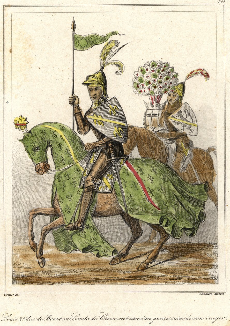 Ludwik II, zwany dobrym (1337 - 1410), książę Burbon (1356), hrabia Clermont. autorstwa French School