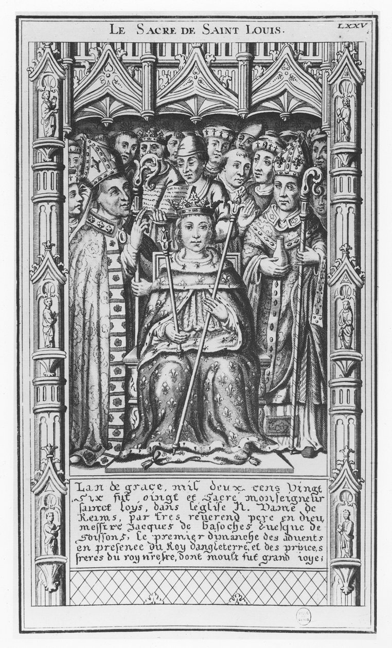 Ludwik IX Francji (grafika) autorstwa French School
