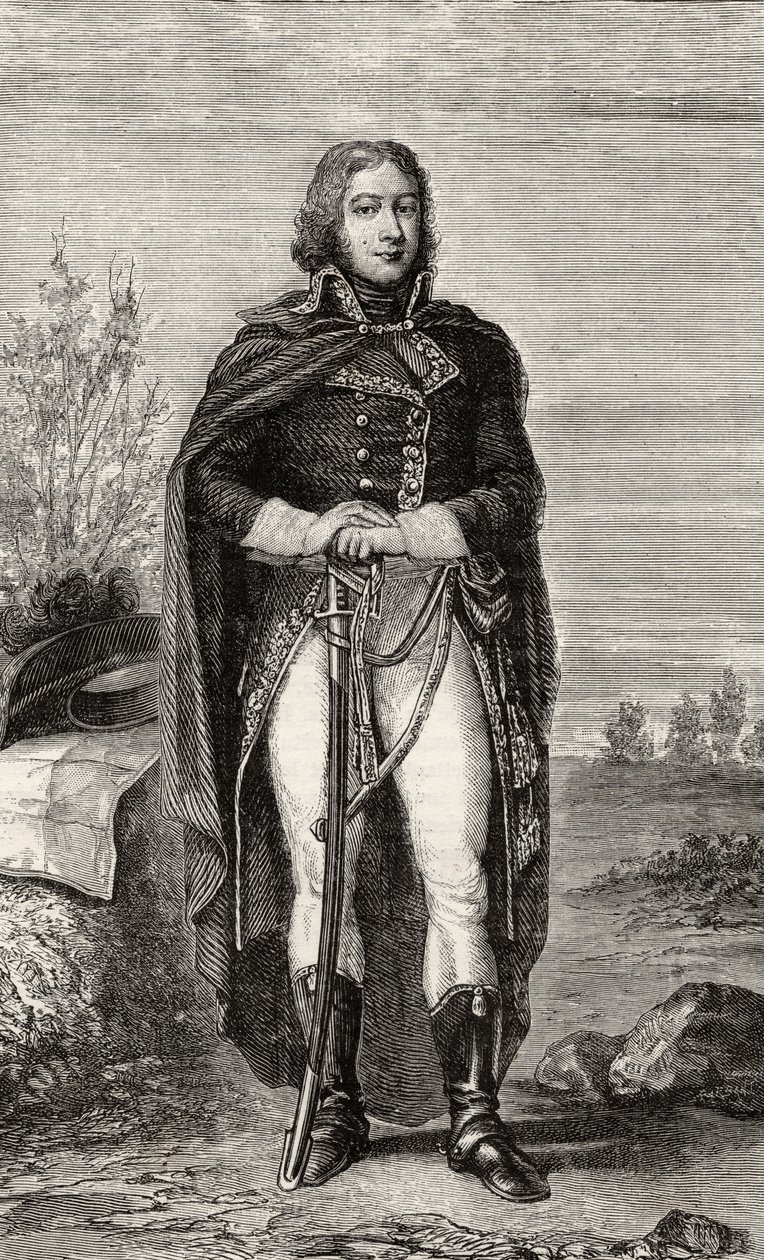 Louis Lazare Laroche, z „Histoire de la Revolution Francaise” Louisa Blanca (1811-82) autorstwa French School