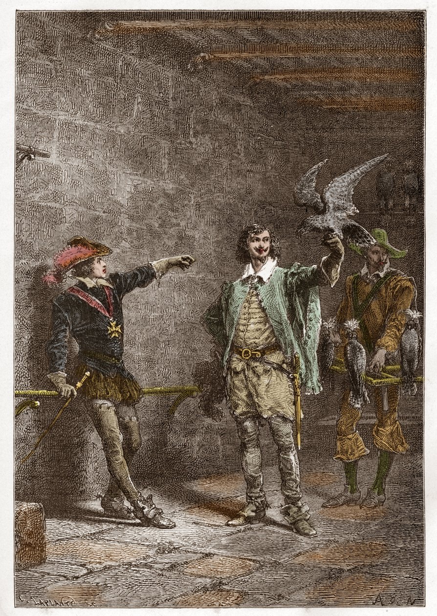 Ludwik XIII (1601-1643), zwany sprawiedliwym w wieku szesnastu lat i jego ulubiony Karol d