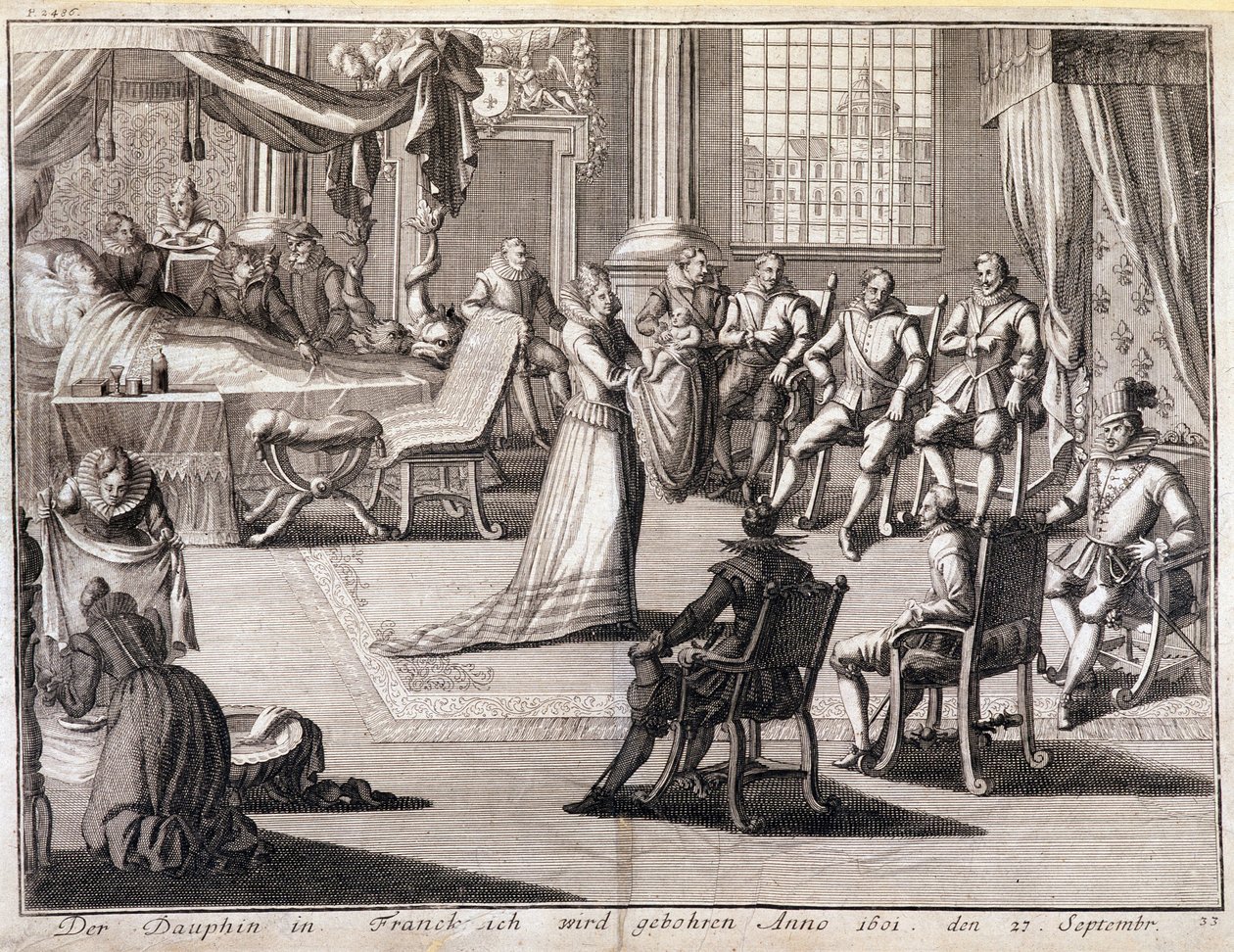 Ludwik XIII urodził się 27 września 1601 r. autorstwa French School