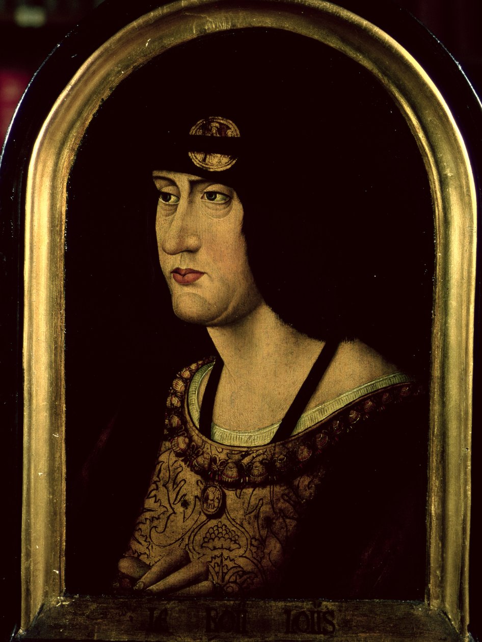 Ludwik XII (1462-1515) ok. 1520 (olej na desce) autorstwa French School
