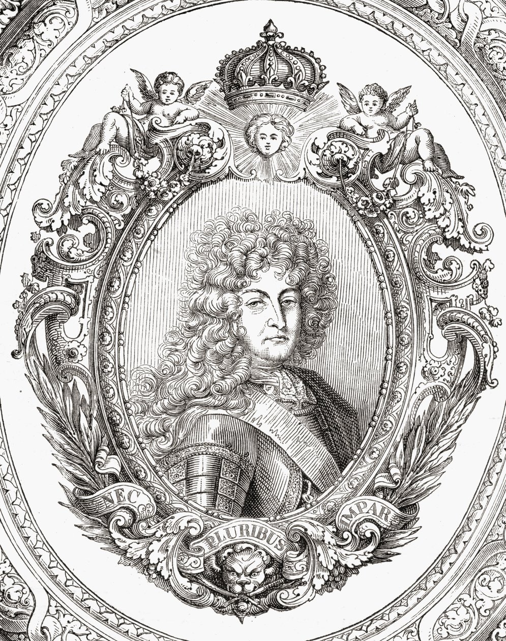 Ludwik XIV (1638-1715) z „Histoire de la Revolution Francaise” Louisa Blanca (1811-82) autorstwa French School