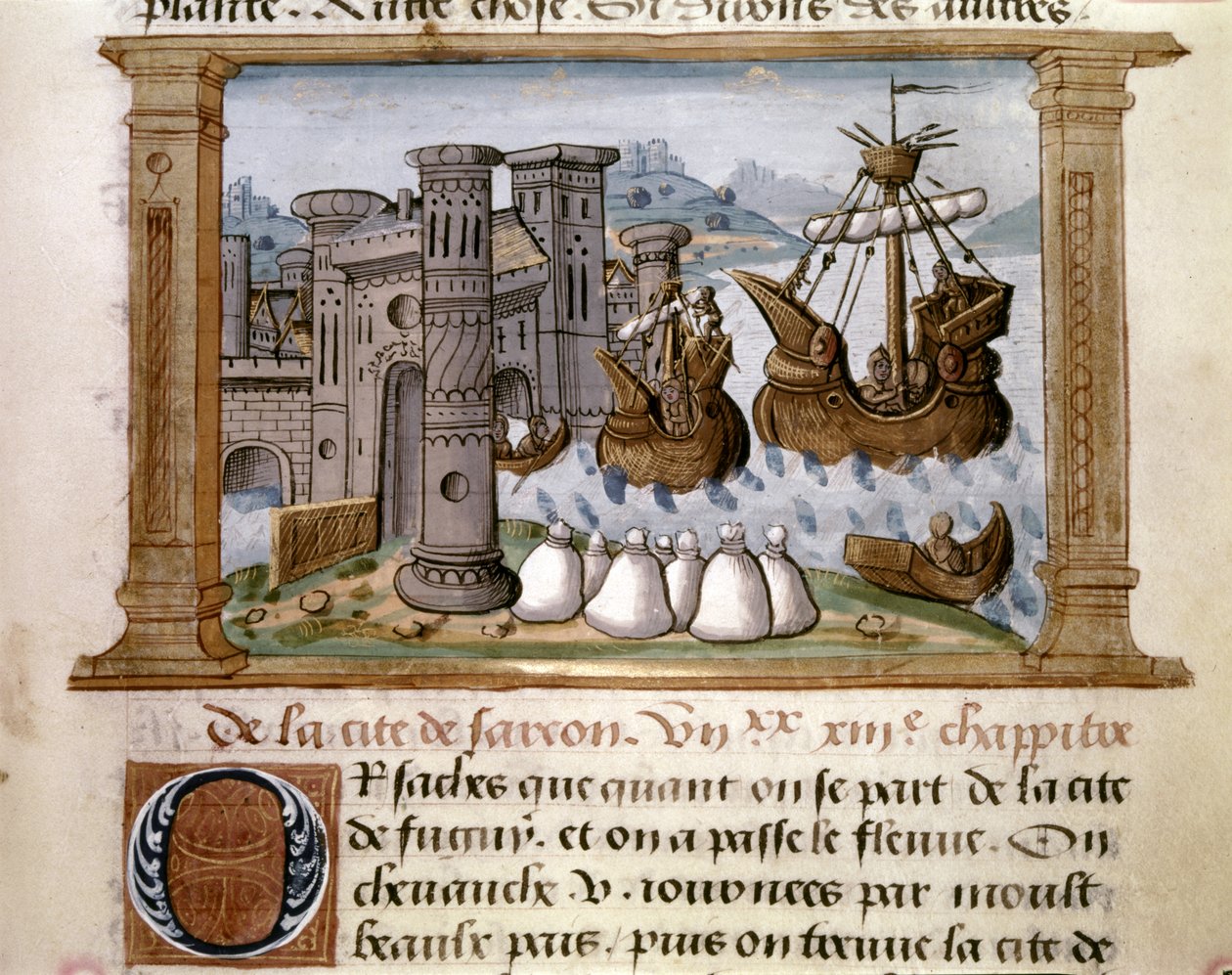 MARCO POLO: Ilustracja do "Księgi Marco Polo autorstwa French School