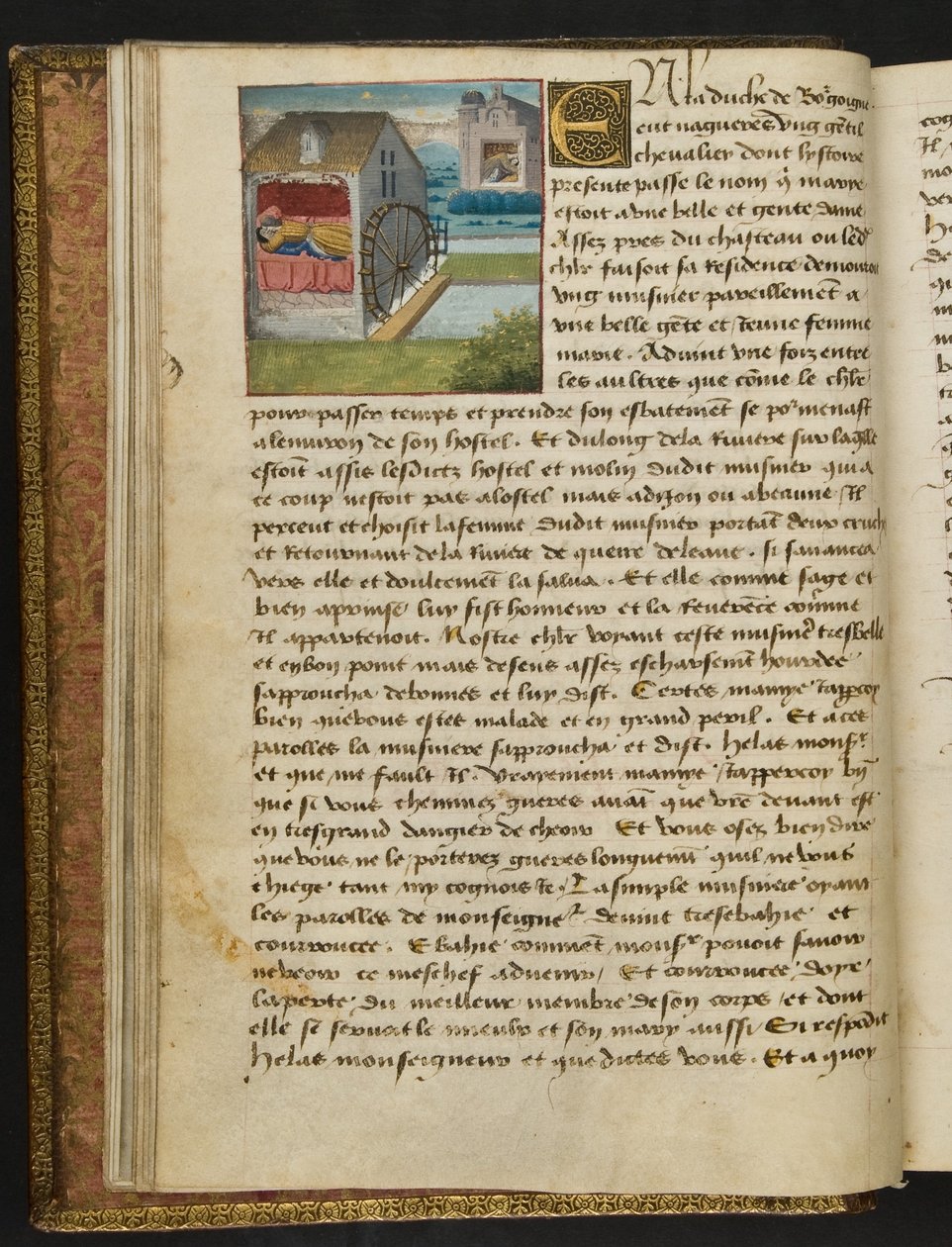 MS Hunter 252 008v Strona z Hundred New News, c.1461-62 autorstwa French School