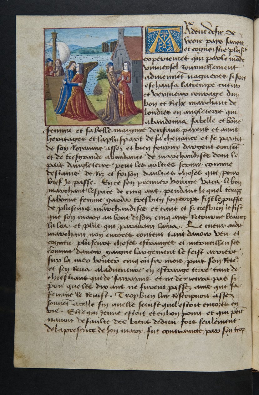 MS Hunter 252 040v Strona ze stu nowych wiadomości, c.1461-62 autorstwa French School