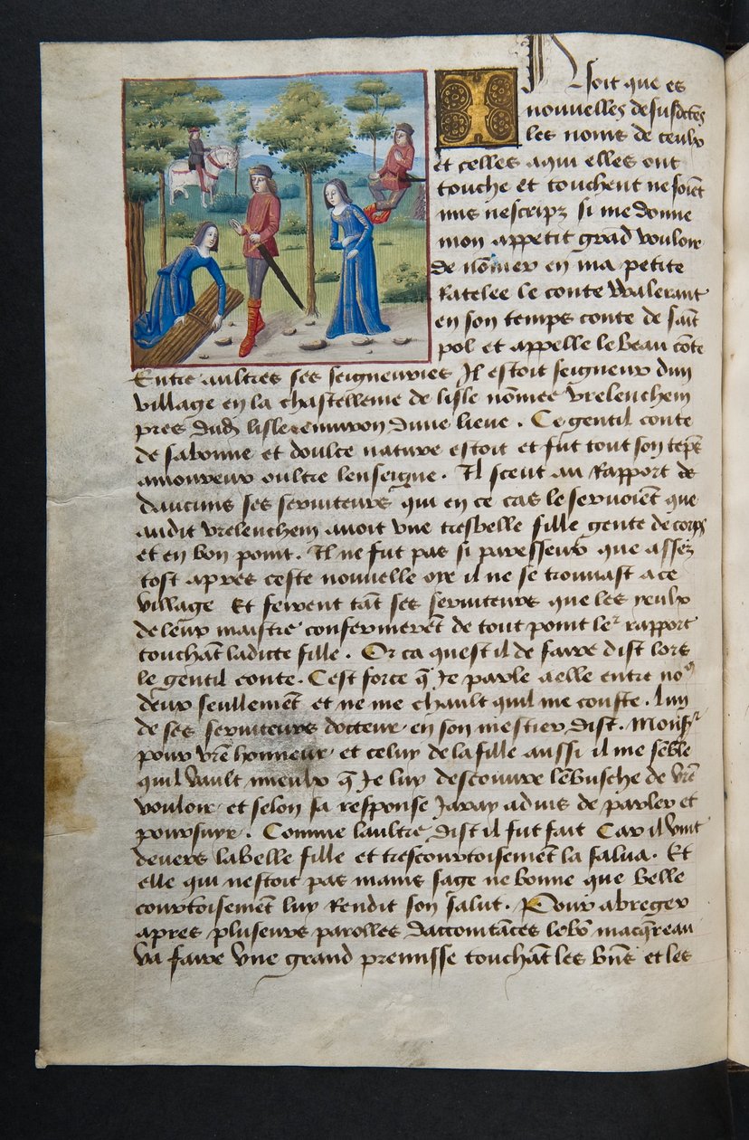 MS Hunter 252 051v Strona ze stu nowych wiadomości, c.1461-62 autorstwa French School