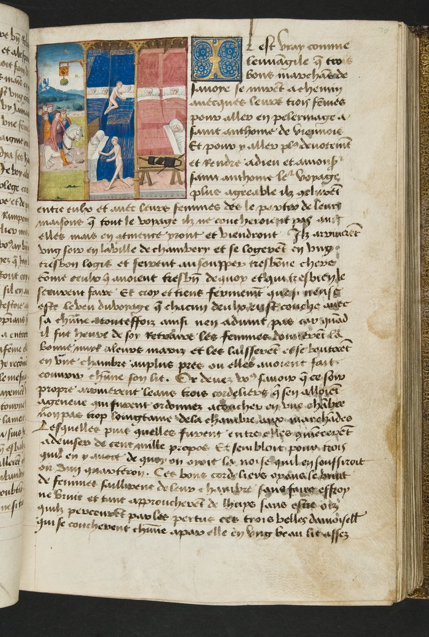 MS Hunter 252 070r Strona ze stu nowych wiadomości, c.1461-62 autorstwa French School