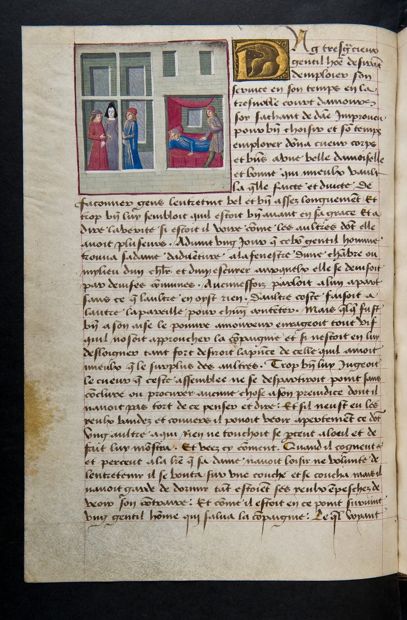 MS Hunter 252 089v Strona ze stu nowych wiadomości, c.1461-62 autorstwa French School