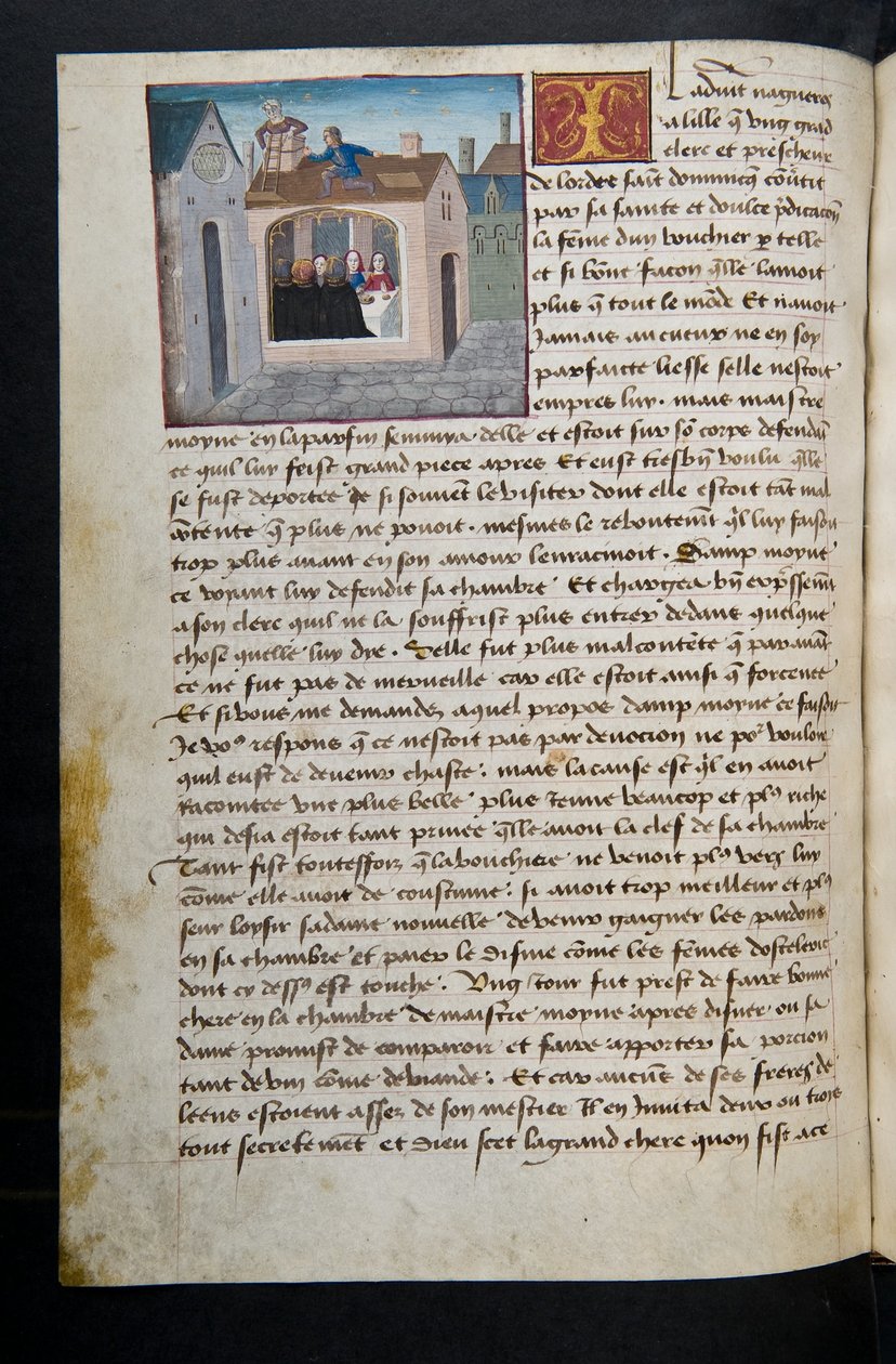 MS Hunter 252 097v Strona ze stu nowych wiadomości, c.1461-62 autorstwa French School