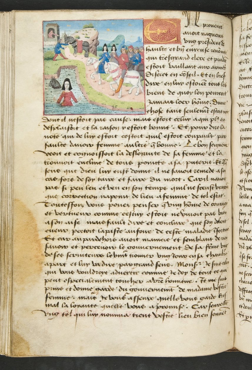 MS Hunter 252 110v Strona ze stu nowych wiadomości, c.1461-62 autorstwa French School