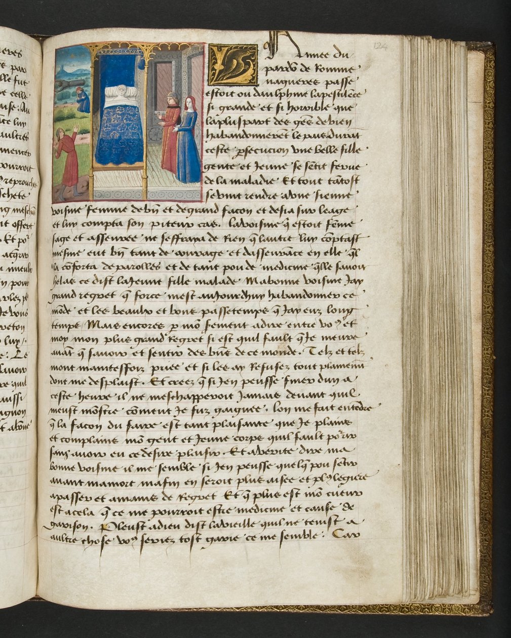 MS Hunter 252 124r Strona ze stu nowych wiadomości, c.1461-62 autorstwa French School