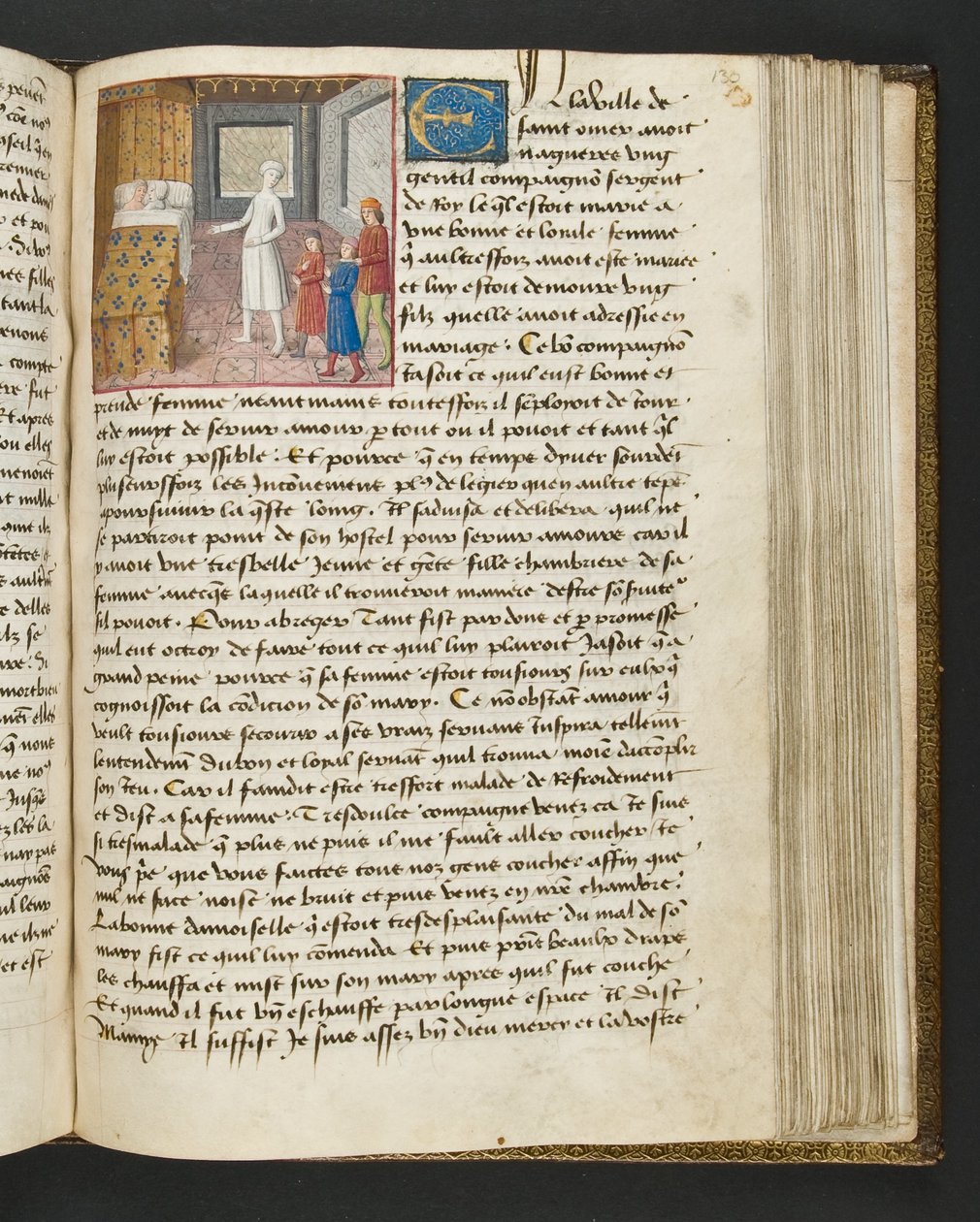 MS Hunter 252 130r Strona ze stu nowych wiadomości, c.1461-62 autorstwa French School