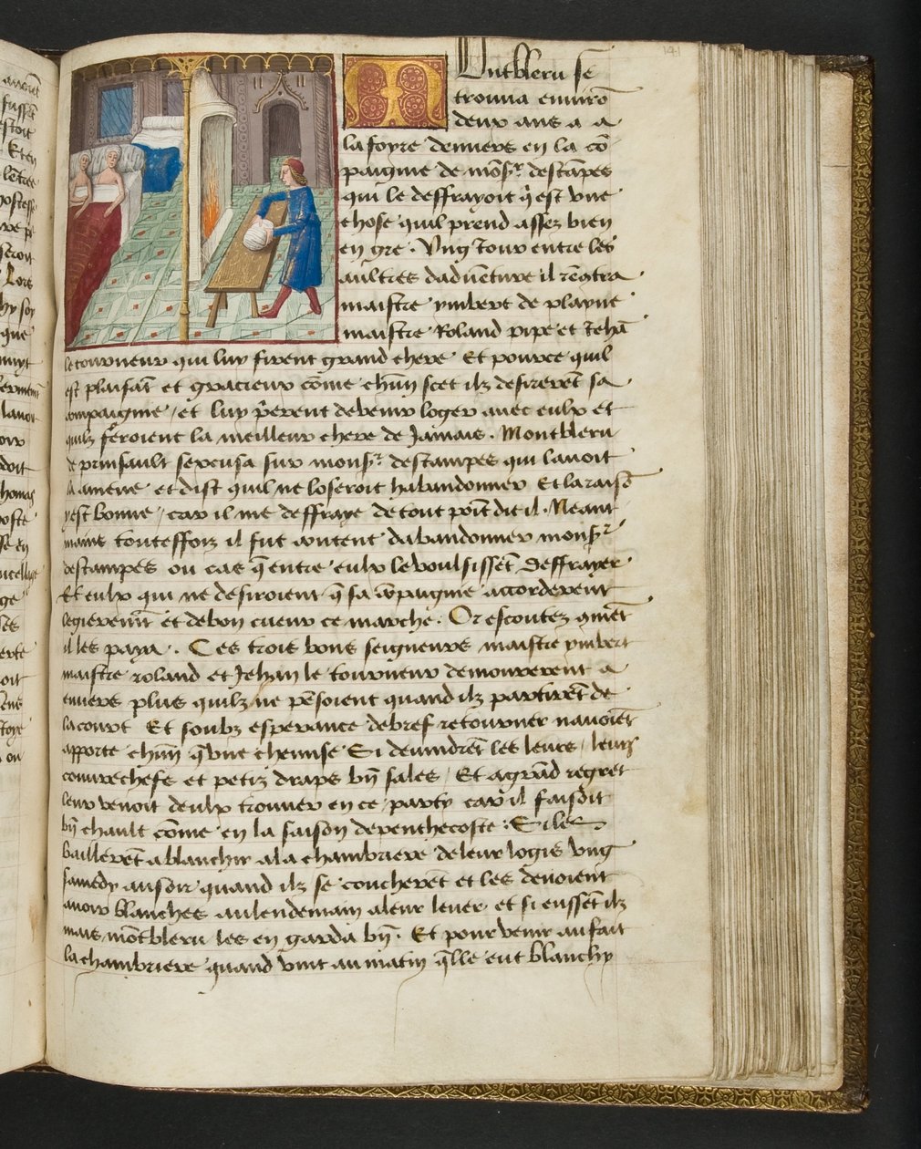 MS Hunter 252 141r Strona ze stu nowych wiadomości, c.1461-62 autorstwa French School