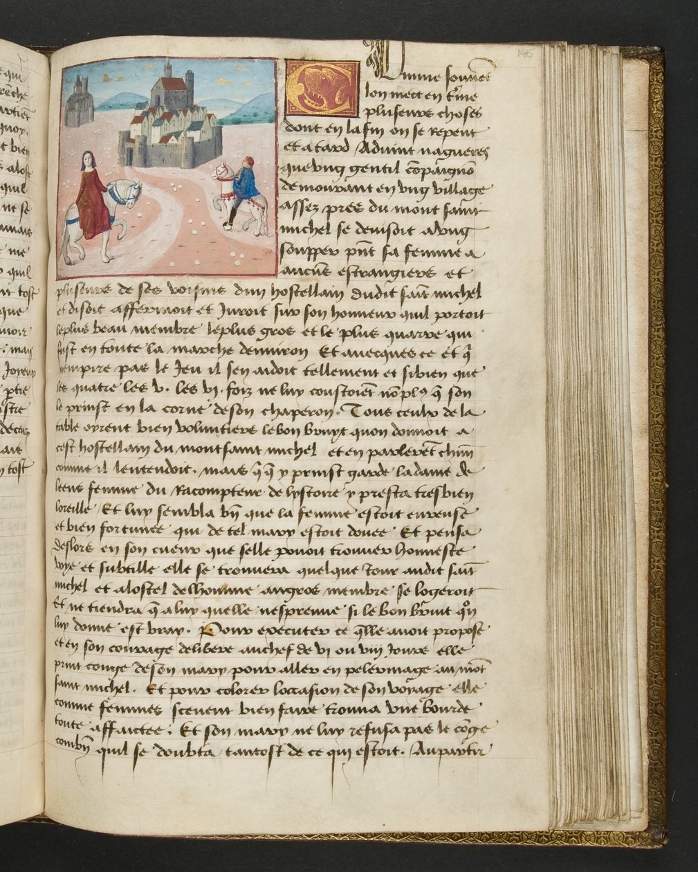 MS Hunter 252 145r Strona ze stu nowych wiadomości, c.1461-62 autorstwa French School
