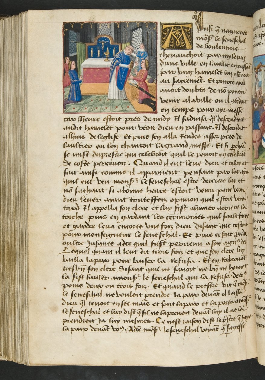 MS Hunter 252 160v Strona z Cent Nouvelles Nouvelles, c.1461-62 autorstwa French School