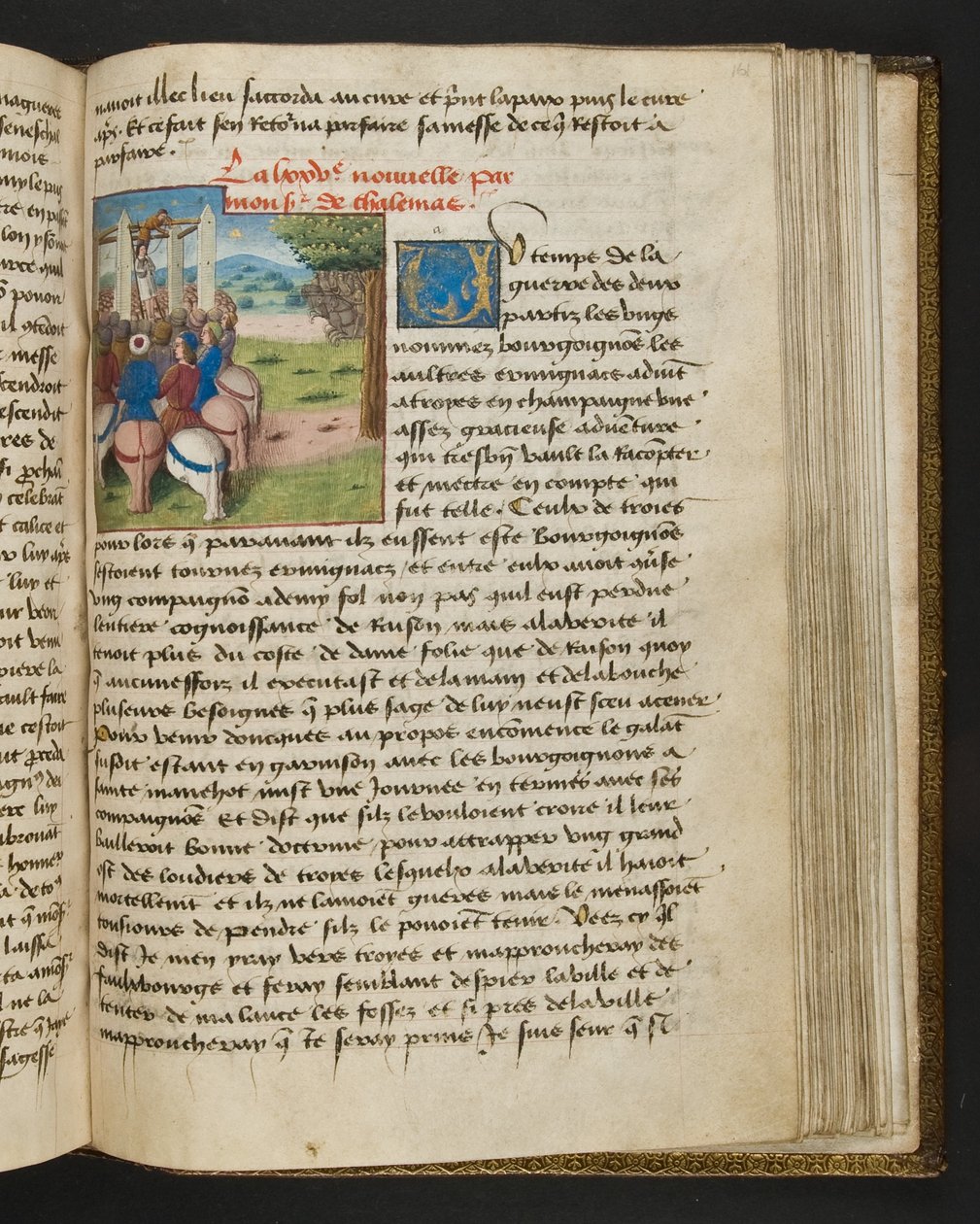 MS Hunter 252 161r Strona ze stu nowych wiadomości, c.1461-62 autorstwa French School