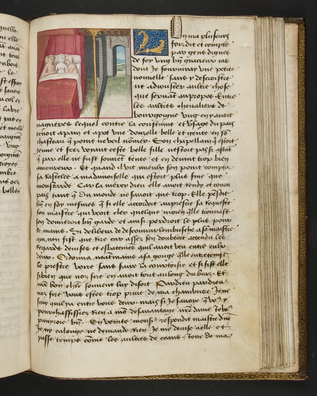 MS Hunter 252 163r Strona ze stu nowych wiadomości, c.1461-62 autorstwa French School