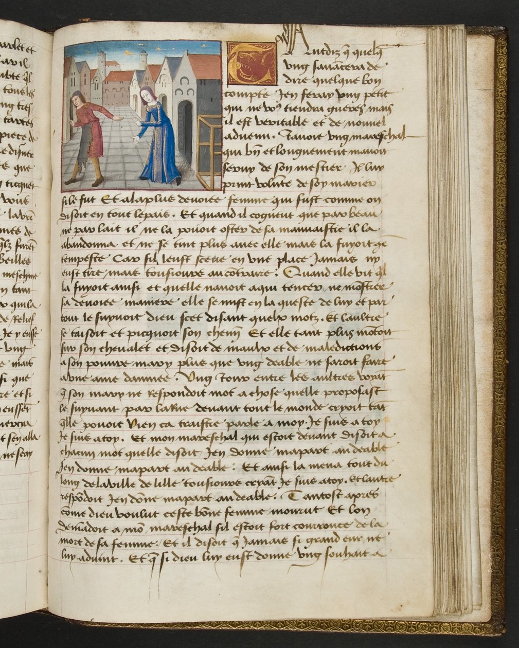 MS Hunter 252 175r Strona ze stu nowych wiadomości, c.1461-62 autorstwa French School