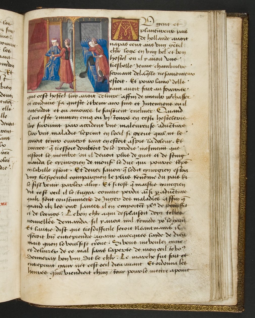 MS Hunter 252 180r Strona ze stu nowych wiadomości, c.1461-62 autorstwa French School