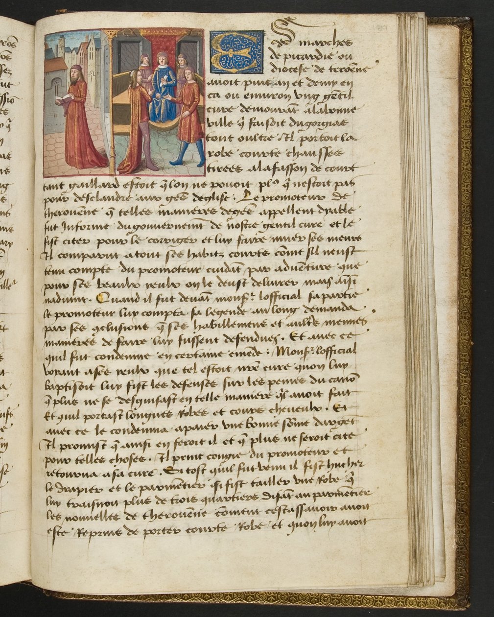 MS Hunter 252 189r Strona ze stu nowych wiadomości, c.1461-62 autorstwa French School