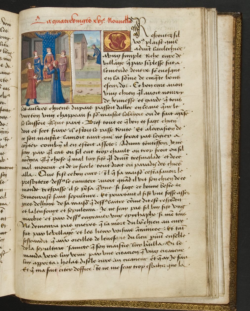 MS Hunter 252 192r Strona ze stu nowych wiadomości, c.1461-62 autorstwa French School