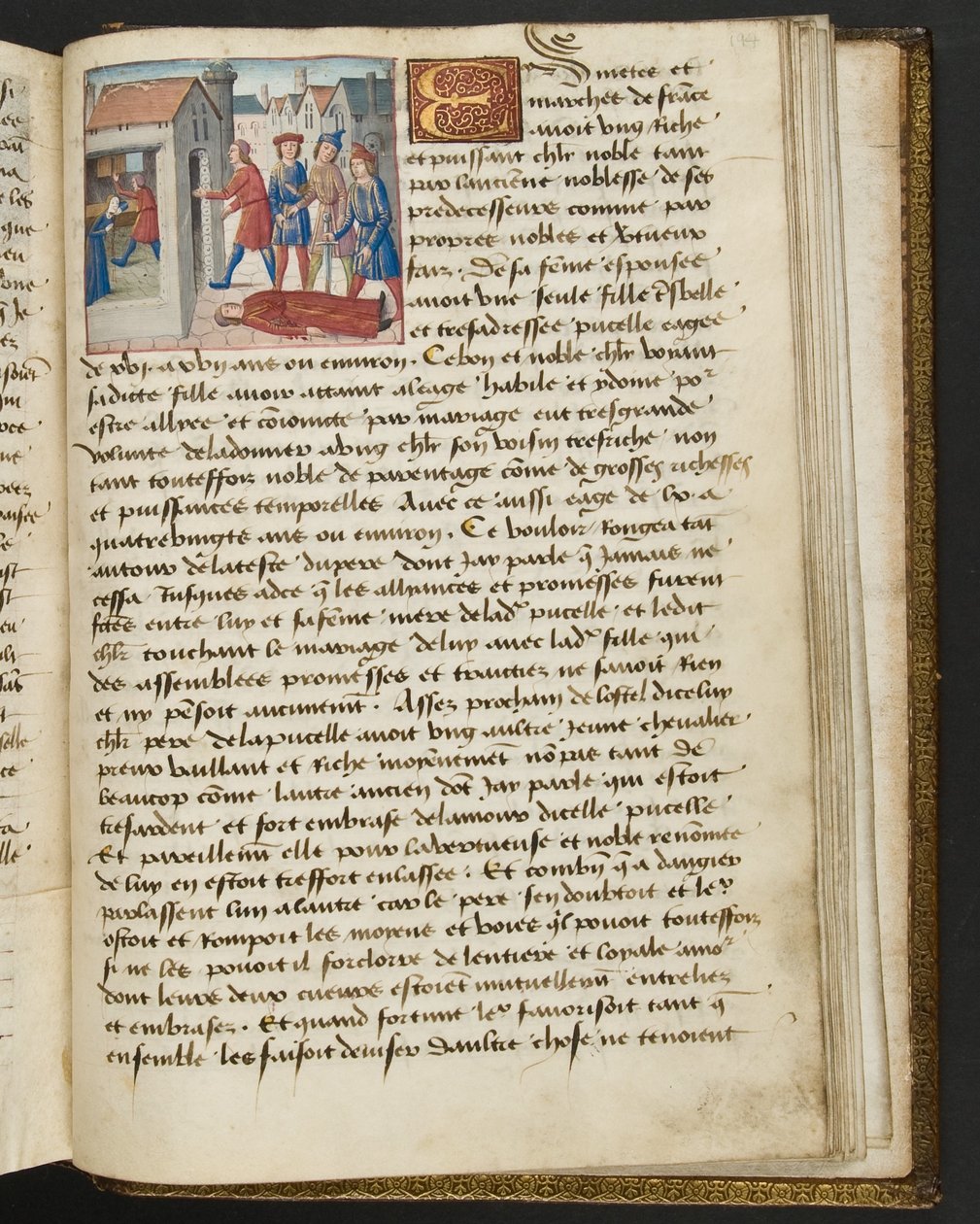 MS Hunter 252 194r Strona ze stu nowych wiadomości, c.1461-62 autorstwa French School