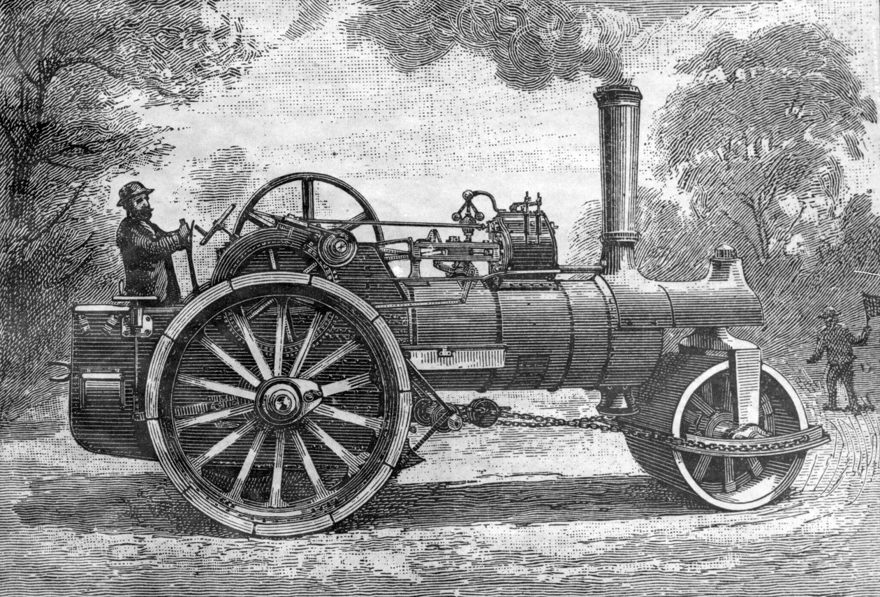 Machine Routiere, zaczerpnięte z Science Illustré, 1891 autorstwa French School