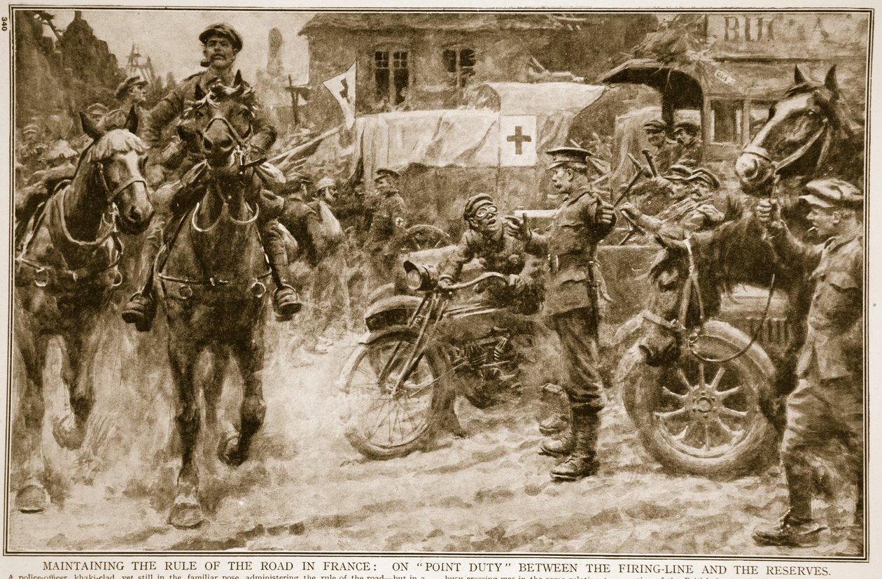 Utrzymanie panowania na drogach we Francji: na służbie punktowej między linią ognia a rezerwą, 1914-19 autorstwa French School