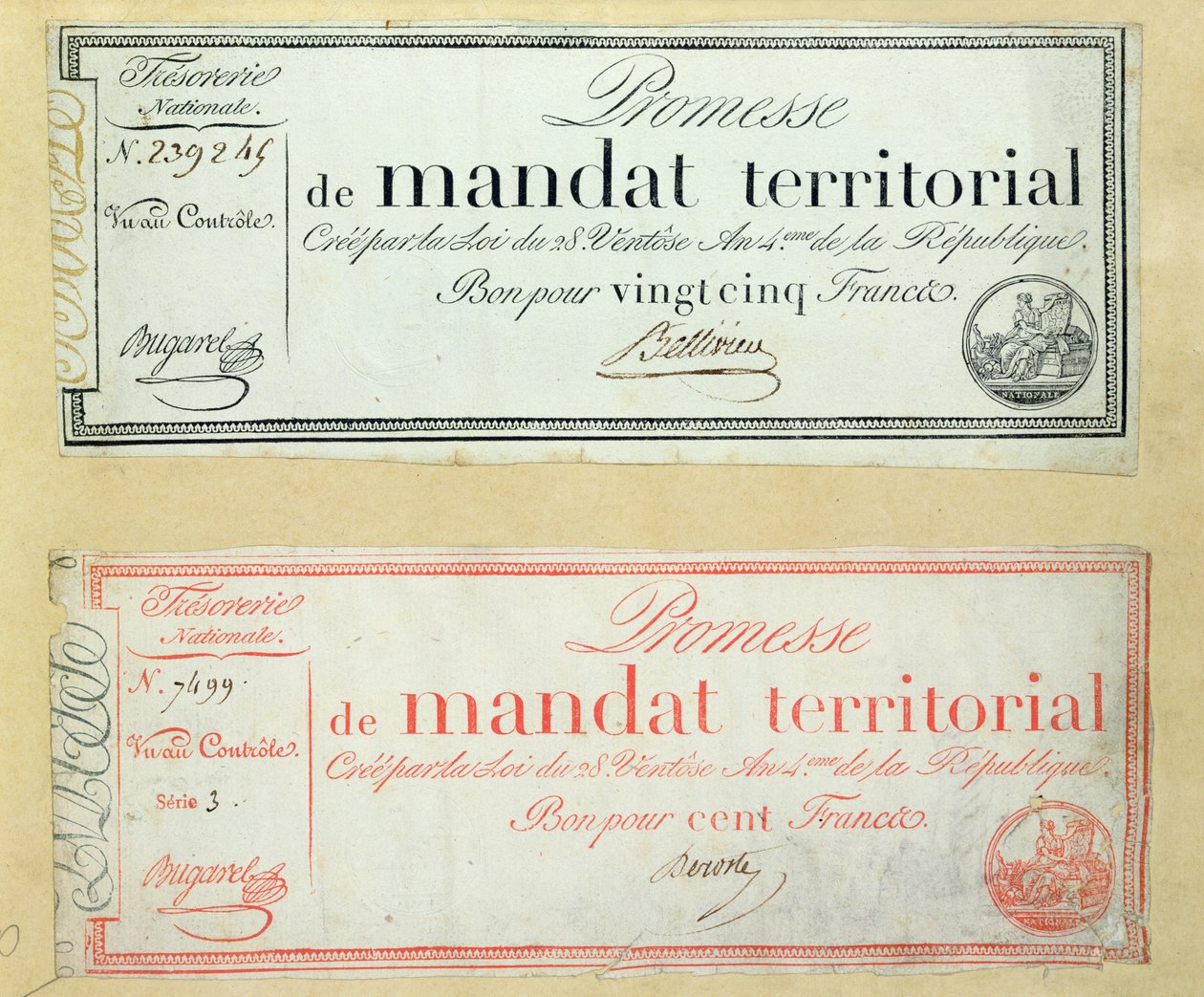 Mandaty terytorialne, c.1796 autorstwa French School