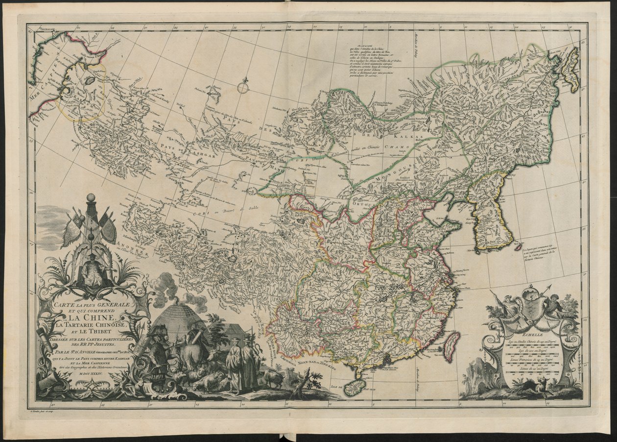 Mapa Chin, autorstwa French School