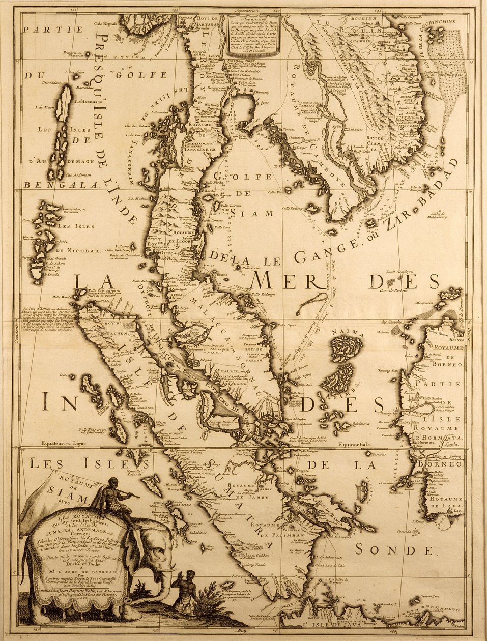 Mapa Azji Południowo-Wschodniej, 1687 (tusz na papierze) autorstwa French School