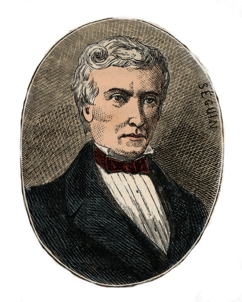 Marc Seguin (1786-1875) architekt i inżynier - Grawerowanie w „Sciences à la range de tous - popularna fizyka i chemia” Alexis Clerc - Koniec XIX wieku - Kolekcja prywatna autorstwa French School