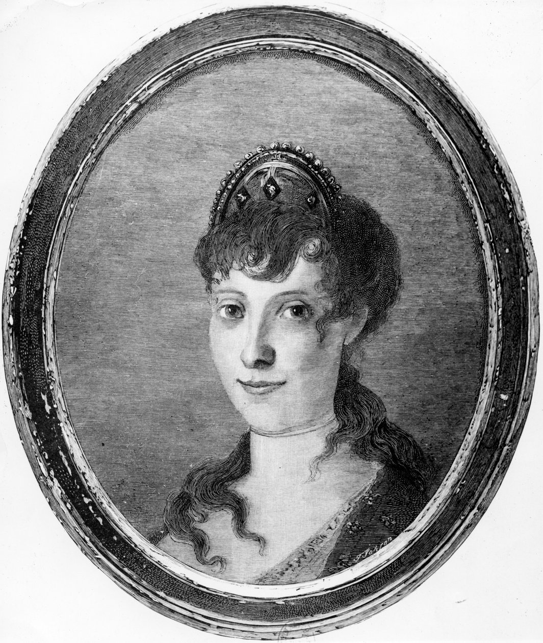 Maria Letizia Ramolino jako młoda kobieta autorstwa French School