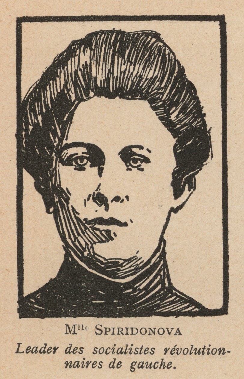 Maria Spridonowa, rosyjska rewolucjonistka i przywódczyni Partii Lewicy Socjalistów-Rewolucjonistów (zdjęcie ilustracyjne) autorstwa French School