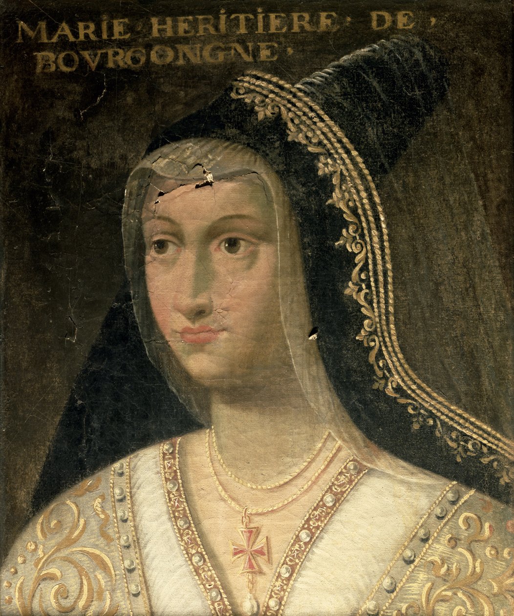 Maria, księżna Burgundii autorstwa French School