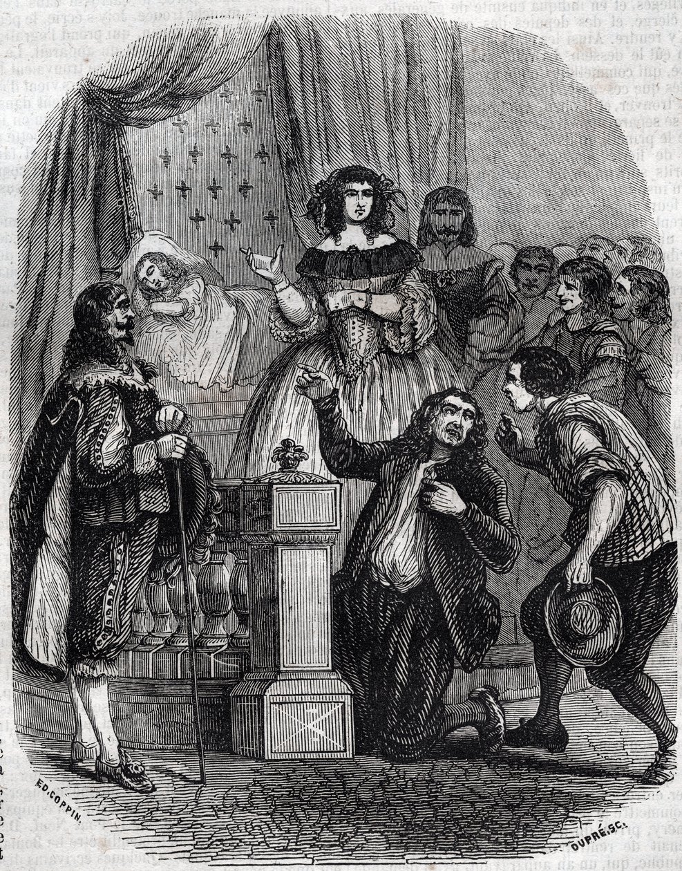 Maria de Medicis (1573-1642), królowa Francji i regentka królestwa dla syna, śpiąca w łóżku - Maria de 