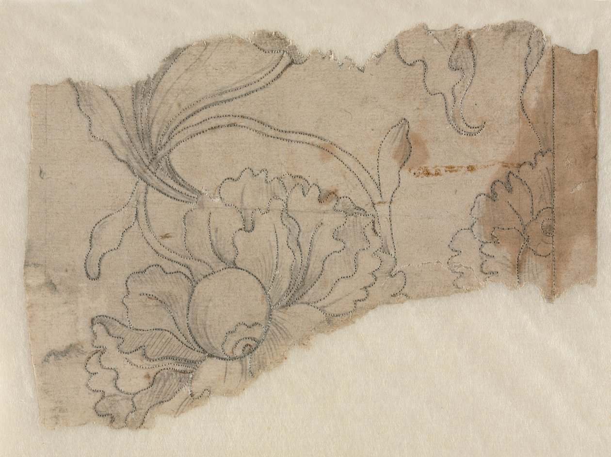 Projekt intarsji, ok. 1730-60 autorstwa French School